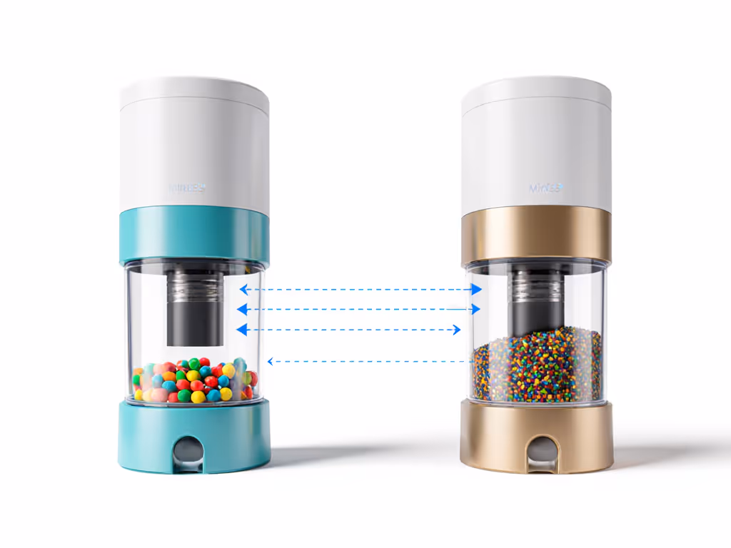 dual_chamber_vs_single_drum_feeder_comparison_diagram