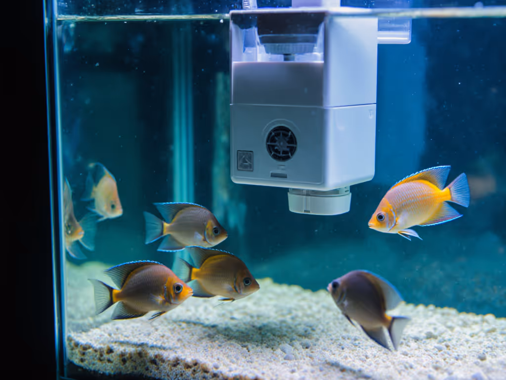 fish observing automatic feeder