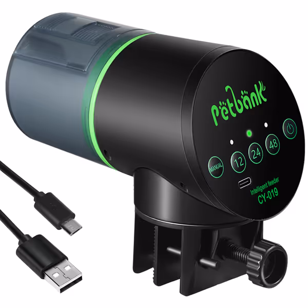 Automatic Rechargeable Aquarium Fish Feeder